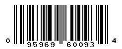 UPC barcode number 095969600934