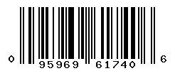UPC barcode number 095969617406