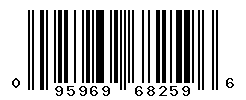 UPC barcode number 095969682596