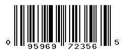 UPC barcode number 095969723565