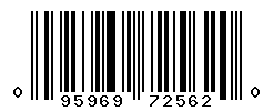 UPC barcode number 095969725620