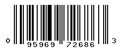 UPC barcode number 095969726863