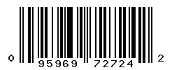 UPC barcode number 095969727242
