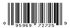 UPC barcode number 095969727259