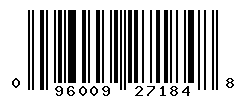 UPC barcode number 096009271848