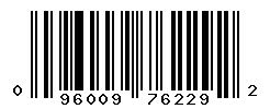 UPC barcode number 096009762292