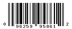 UPC barcode number 096259958612