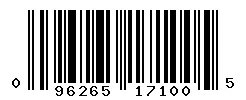 UPC barcode 096265171005