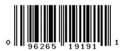 UPC barcode 096265191911