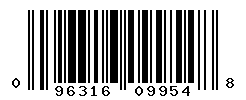 UPC barcode number 096316099548