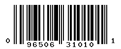 UPC barcode number 096506310101