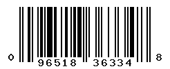 UPC barcode number 096518363348