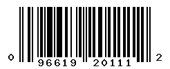 UPC barcode number 096619201112