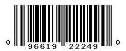 UPC barcode number 096619222490