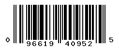 UPC barcode number 096619409525