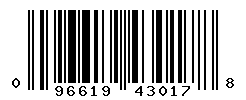 UPC barcode number 096619430178