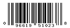 UPC barcode number 096619510238