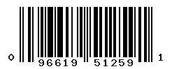 UPC barcode number 096619512591