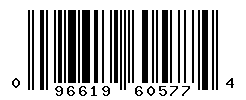 UPC barcode number 096619605774