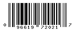 UPC barcode 096619720217