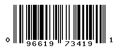 UPC barcode number 096619734191