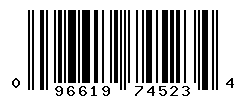 UPC barcode number 096619745234
