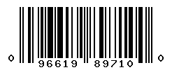 UPC barcode number 096619897100