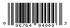 UPC barcode number 096764940003