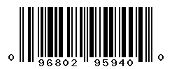 UPC barcode number 096802959400