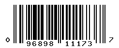 UPC barcode number 096898111737