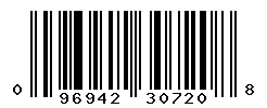 UPC barcode number 096942307208