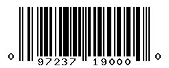 UPC barcode number 097237190000