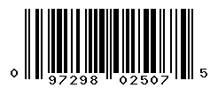 UPC barcode number 097298025075