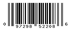 UPC barcode number 097298522086