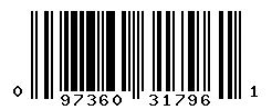 UPC barcode 097360317961