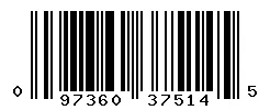 UPC barcode 097360375145