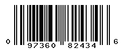 UPC barcode number 097360824346