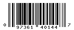 upc 097361401447 barcode image
