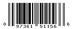 UPC barcode number 097361511566