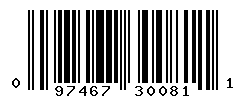 UPC barcode number 097467300811