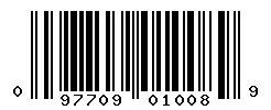 UPC barcode number 097709010089