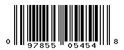 UPC barcode number 097855054548