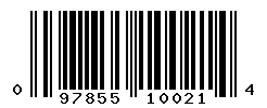 UPC barcode number 097855100214