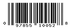 UPC barcode 097855100528