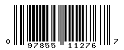 UPC barcode number 097855112767