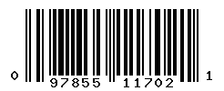 UPC barcode number 097855117021