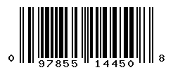 UPC barcode number 097855144508