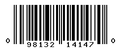 UPC barcode number 098132141470