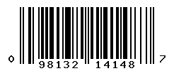 UPC barcode number 098132141487