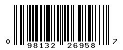 UPC barcode number 098132269587